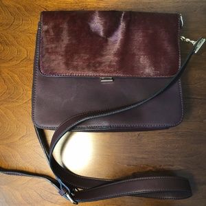 Faux Fur/Leather Purse with (Optional) Strap